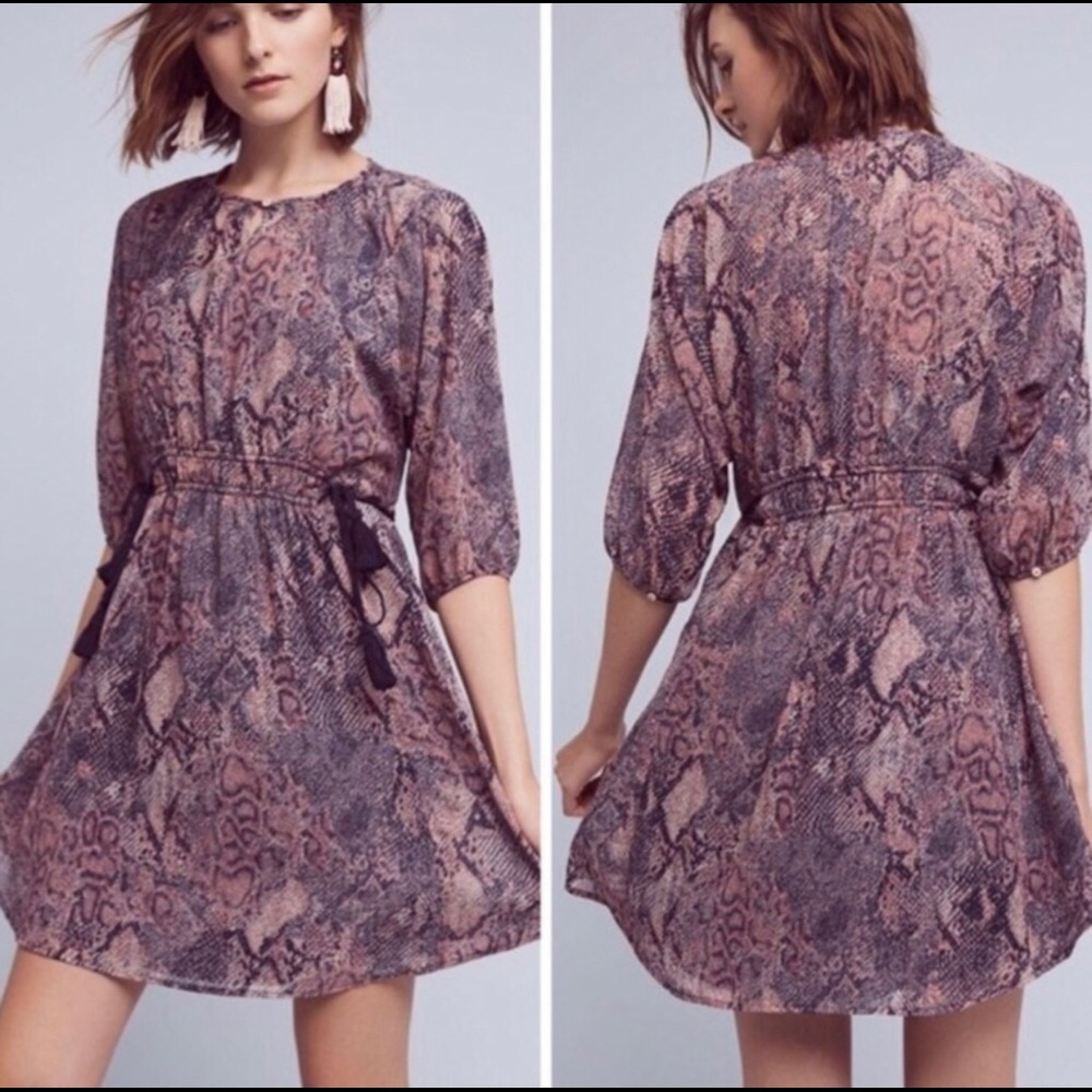 Anthropologie Floreat Zharah Tassel Peasant Dress